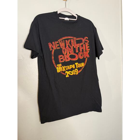 New Kids on the block Mix tape tour band tee 2019 double sided - Picture 1 of 5